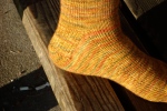 A little detail of the sock gusset